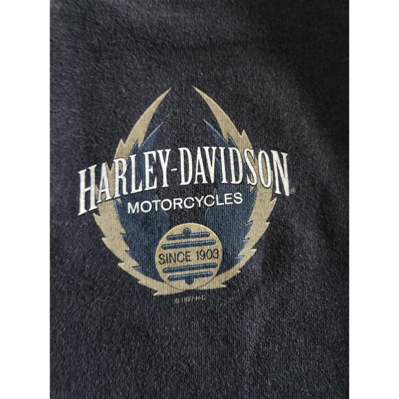 Vintage 1997 Harley-Davidson Men's Grand Canyon Graphic Long Sleeve XL - Picture 4 of 7